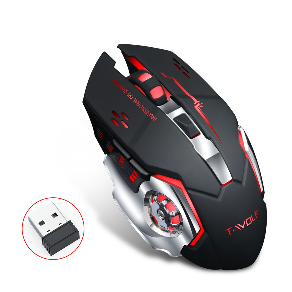 High quality custom best 2.4G gaming mouse with color breathing light game mouse rgb for computer Laptops