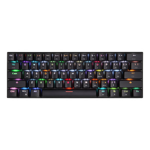 Teclados Mini Gaming Custom Design 60 Percent Wine Red Switches Colorful Led Gaming Keyboard For Laptop