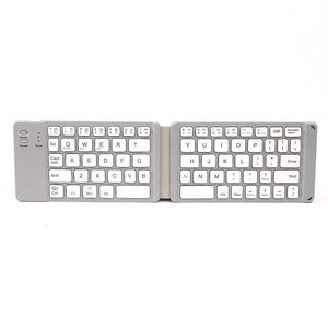 Mini Teclado Plegable Universal Wireless Folding Ultra Thin 3 Fold Mini Keyboard Portable Foldable Keyboard