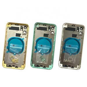 For iPhone X XS XR 11 12 13 Pro Max Mini Replacement Rear Housing Back Cover Chassis