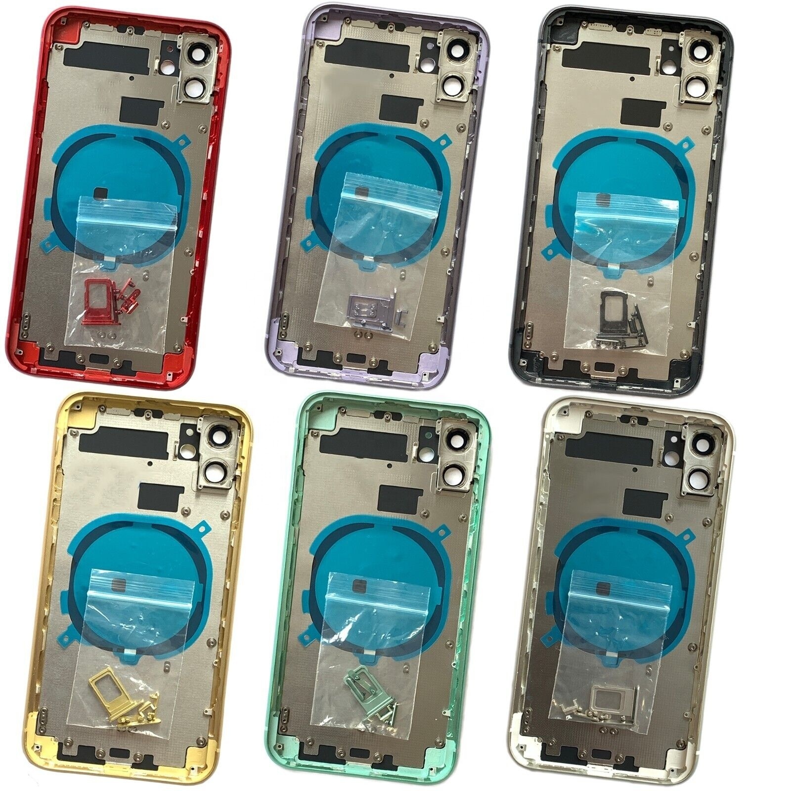 For iPhone X XS XR 11 12 13 Pro Max Mini Replacement Rear Housing Back Cover Chassis