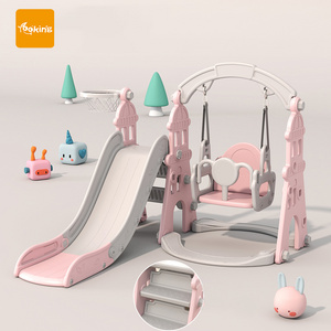 2023 New Design Baby Kid Slide And Swing Indoor Kids Children Plastic Outdoor Tobogan para ninos