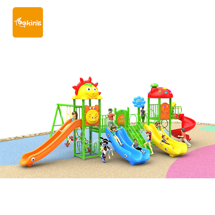 Hot Sale Mini Equipment Slide Swing Sets Customized Kids Play Games Area Plastic Park Outdoor Playground Equipment