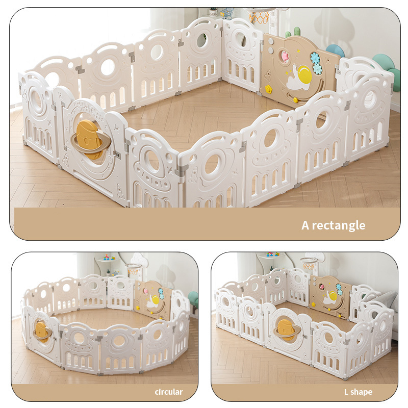 Living Room Furniture Plastic White Kids Baby Fence Storage Racks Shelving Units Kids Toys Kid Playpen Multi Color