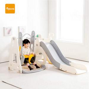 Many Functions Baby Plastic Swing Slide Parque Infantil Interesting Slides Children Toddler Climbing Swing And Slide