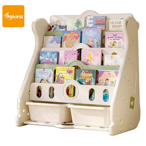 Daycare Furniture Kids' Cabinets Custom Children Bookshelf Morden Plastic Book Storage Cabinet Kids Bookshelf