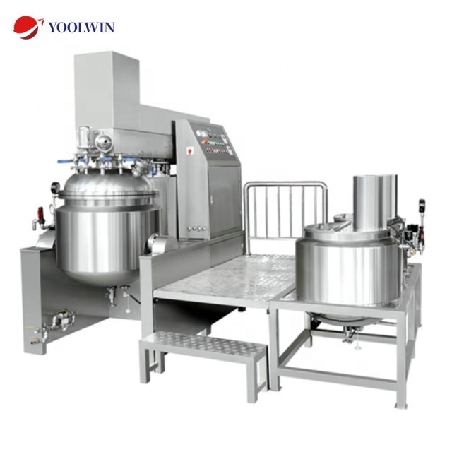 Industry Lab Vacuum Dispenser Homogenizer Mixer Mayonnaise Body Cream Making Machine Lab Homogenizer