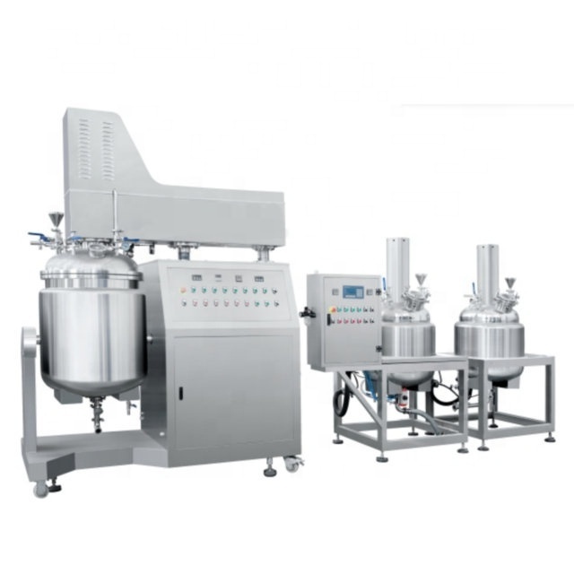 Industry Lab Vacuum Dispenser Homogenizer Mixer Mayonnaise Body Cream Making Machine Lab Homogenizer