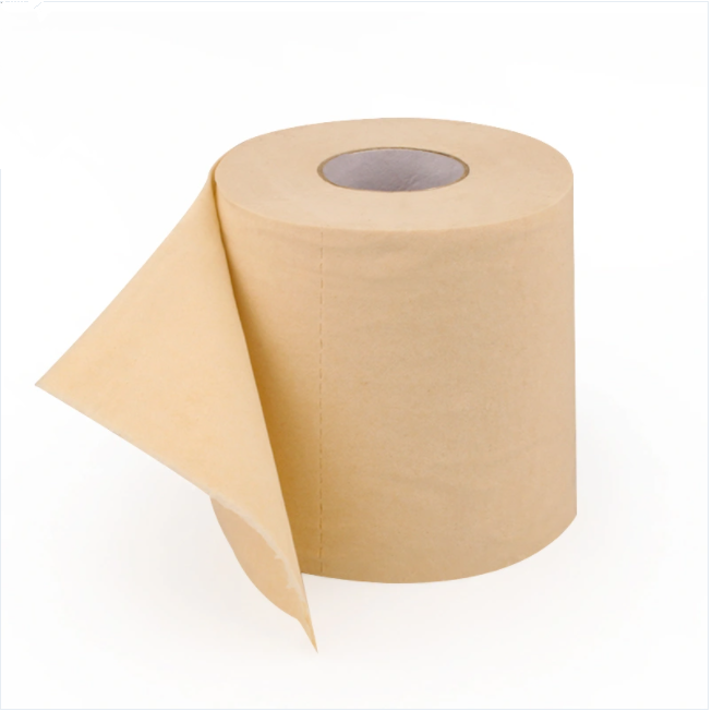 Bulk 100% bamboo tissue rolls bamboo paper tissue 10 rolls luxury bamboo 3ply brown toilet paper