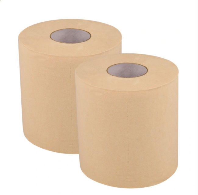 Bulk 100% bamboo tissue rolls bamboo paper tissue 10 rolls luxury bamboo 3ply brown toilet paper