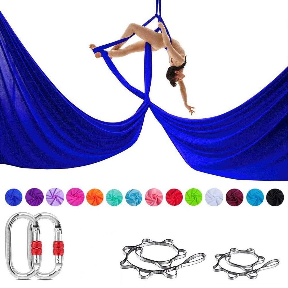 Fitness Silky Nylon Low Stretch Aerial Hammock Air Flying Inversion Yoga Sling Swing Anti Gravity Yoga Hammock Set