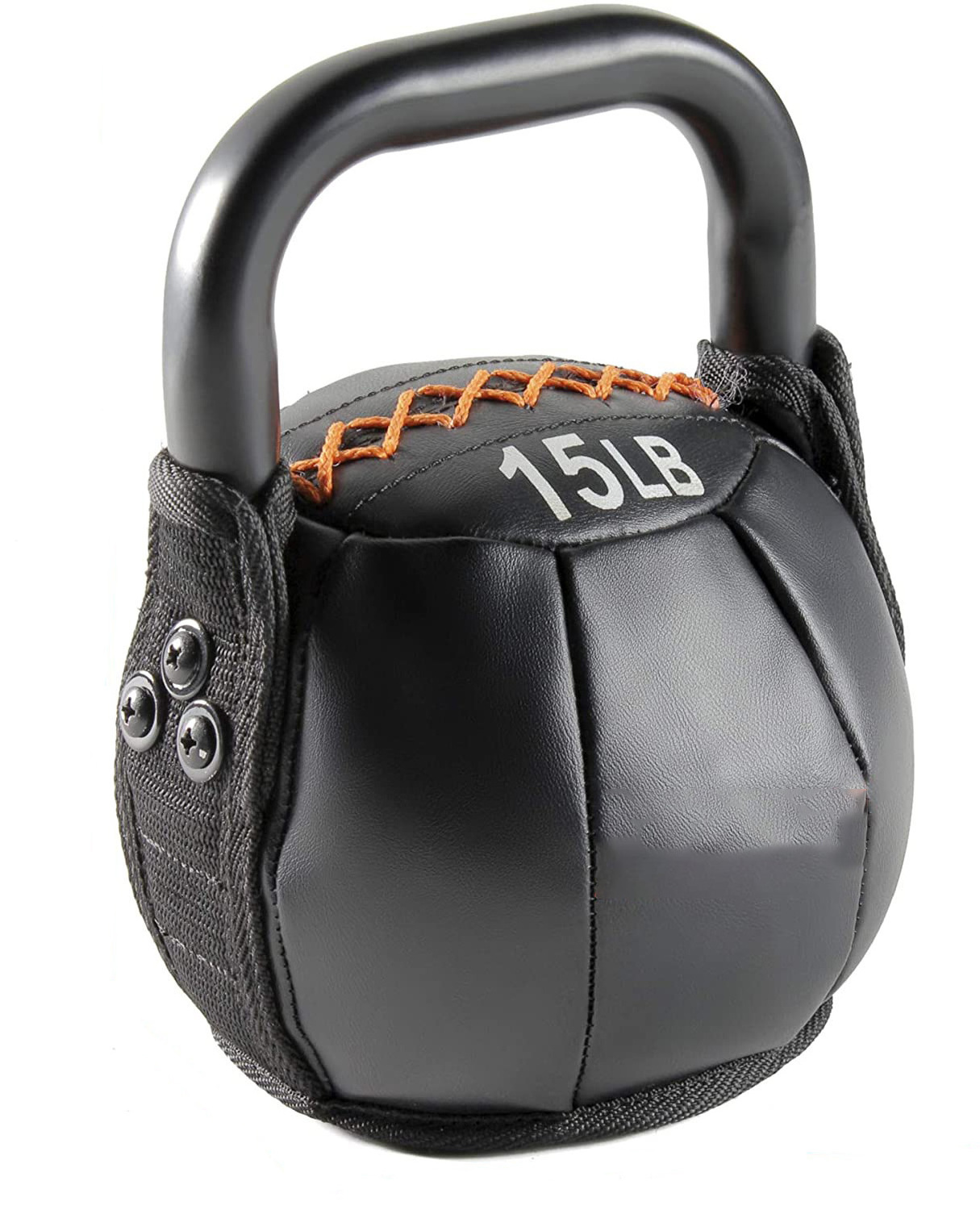 High Quality 10kg 10lb Custom Logo Fitness Sand Iron Material Handle Soft Kettlebell 15lb Empty Soft Kettlebell