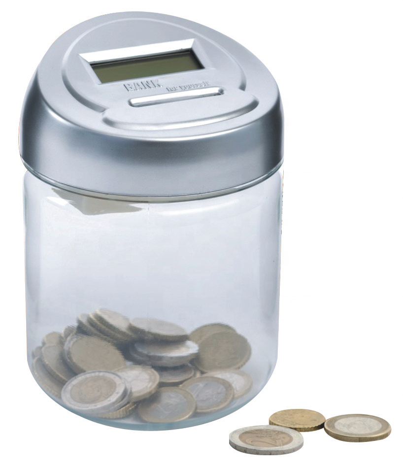 Hot Sale Digital Coin Counting Jar Counting Money Bank support USD, EURO, GBP and OEM