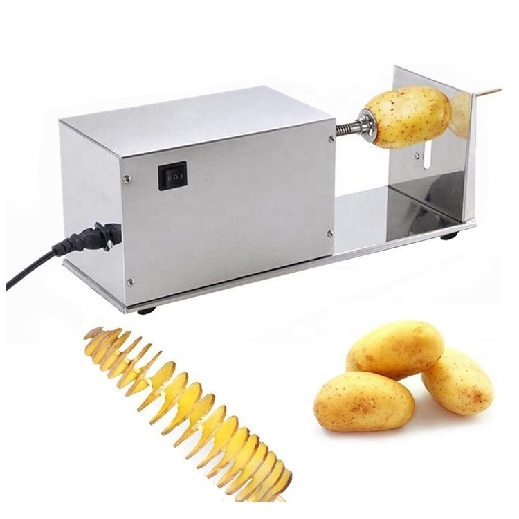 OO Wholesale Commercial Restaurant Tornado Potato Spiral Cutter Machine Electric Industrial Spiral Potato Cutter