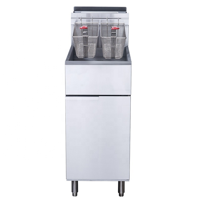 Wholesale 40L Snack Fryer Machine 3 Burners French Fries Oil Fryer Restaurant Natural Gas Commercial Deep Fryer