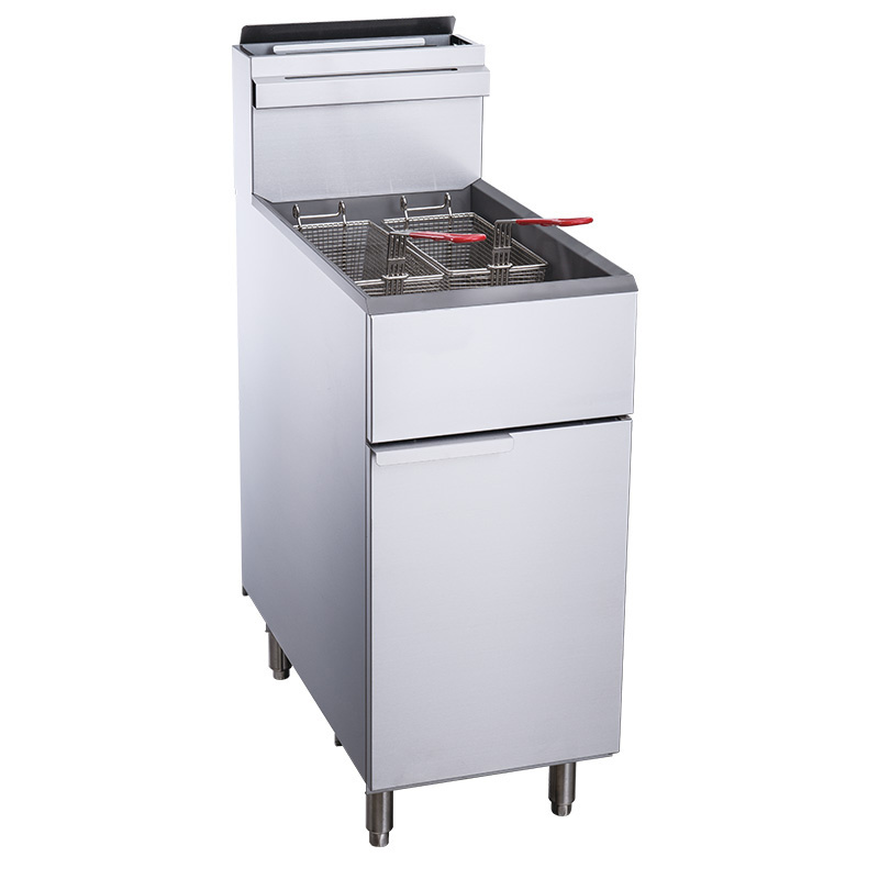 Wholesale 40L Snack Fryer Machine 3 Burners French Fries Oil Fryer Restaurant Natural Gas Commercial Deep Fryer