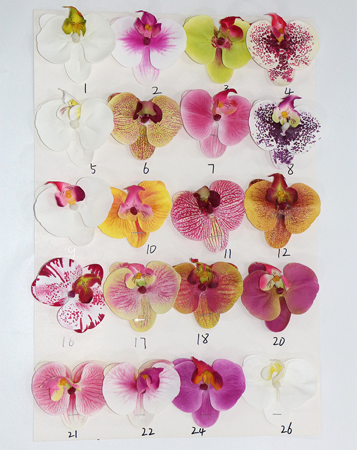 Yopin-1399 Fake Phalaenopsis Orchid 9 Heads Artificial Butterfly Real Touch Flower