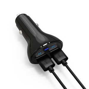 best selling cheap wholesale price 2.4a fast car charger, universal dual usb mobile car charger