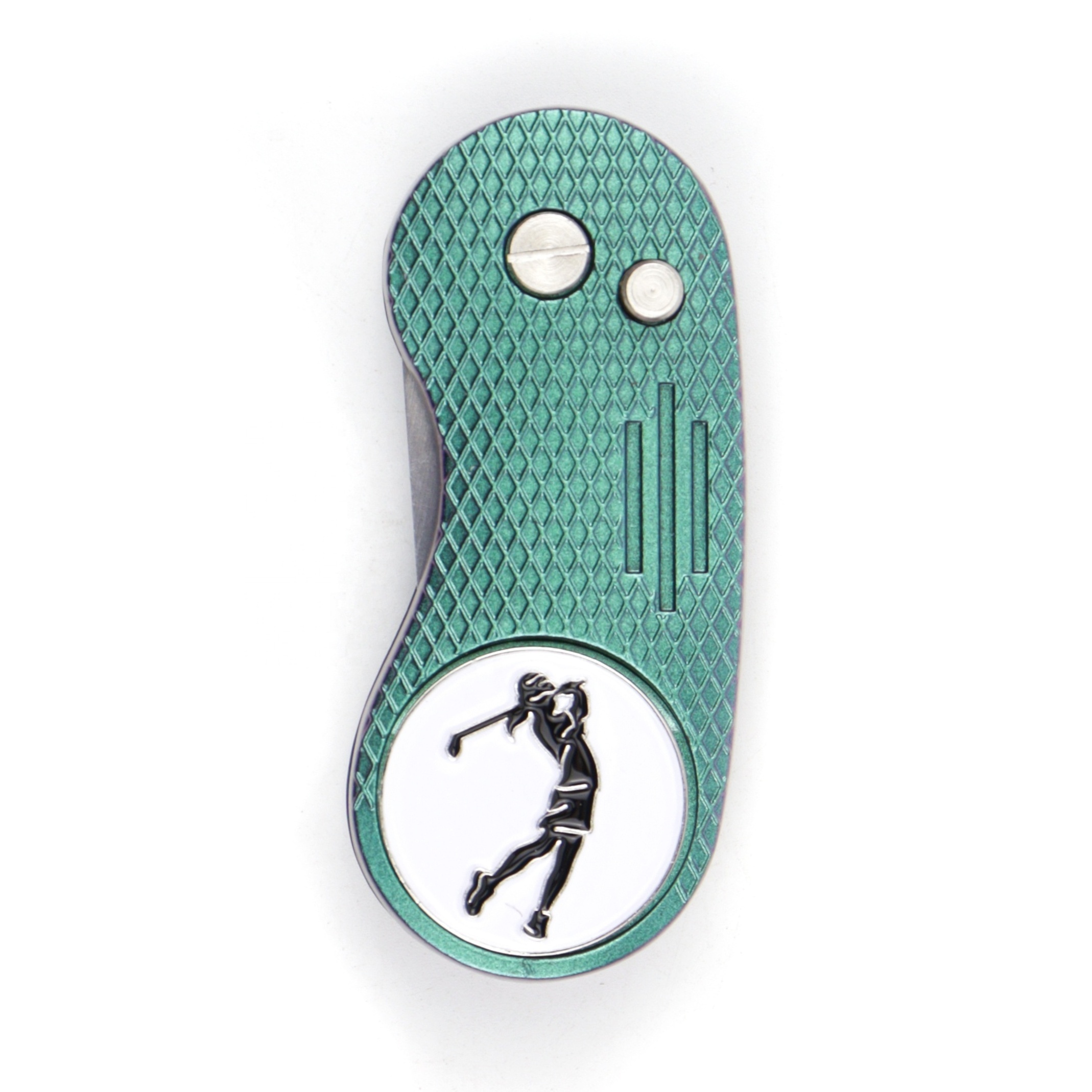 Wholesale Golf Accessories Bulk Foldable Personalized Magnetic Golf Ball Marker Golf Divot Tool Gifts for Club