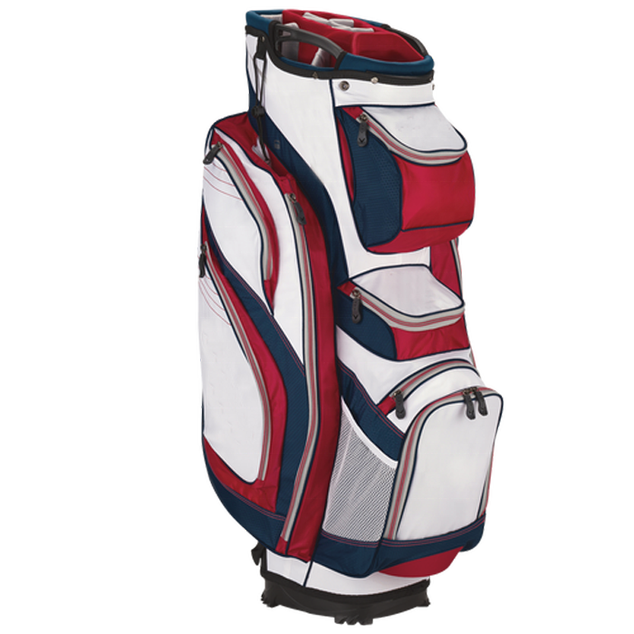 Custom 14 Way Nylon Material Golf Cart Bag With Cooler Bag For Man