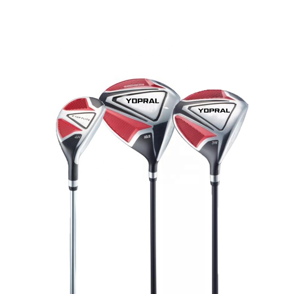 Yopral Manufacturer Custom Driver Fairway Wood Hybrids Putter 6 7 8 9 W Irons Titanium Full Set Golf Clubs