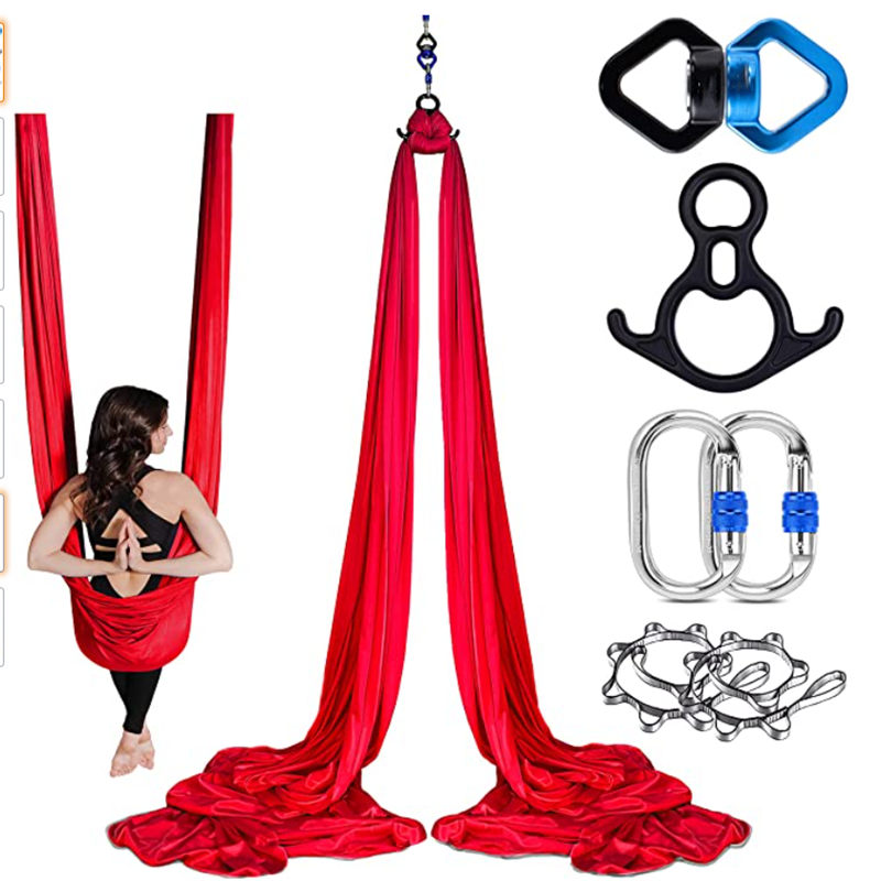 Yoga Fitness Swing Silk Material Aerial Yoga Hammock Flying For Fitness Exercise