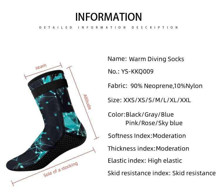 Yoris Water Booties Wet Shoes Scuba Diving Swimming Surfing Snorkeling Fishing Manufacturers Supply Diving Socks