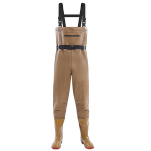 Fishing Waders Hunting Suit  Waterproof Wading Pants With Neoprene Boots Waist Chest Fly Fishing Waders