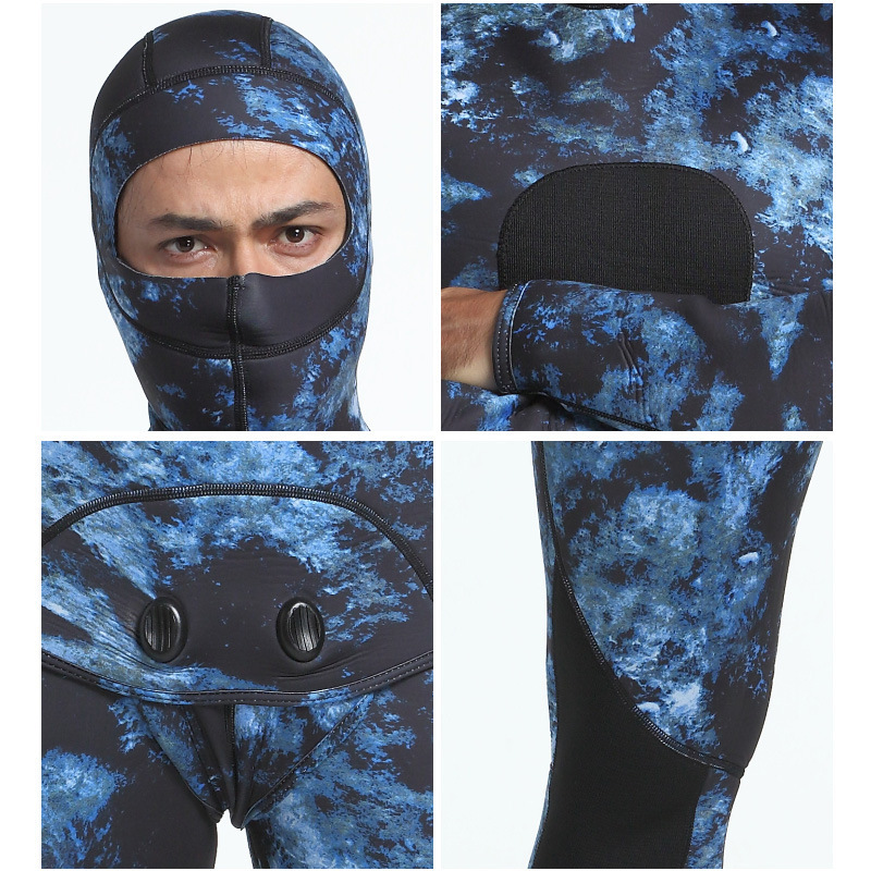 Neoprene Full Body Water Sport Spearfishing Snorkel Swim Surf Scuba Diving Suit One Piece Camouflage Neopreno Wetsuit