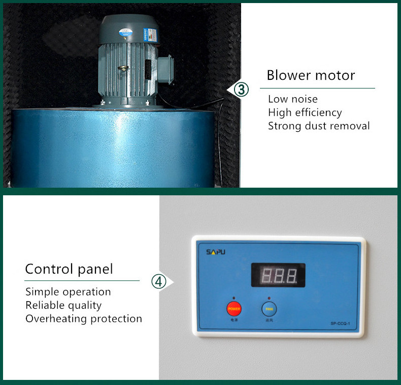 Portable Mobile Dust Collector for Laser Cutting Machine