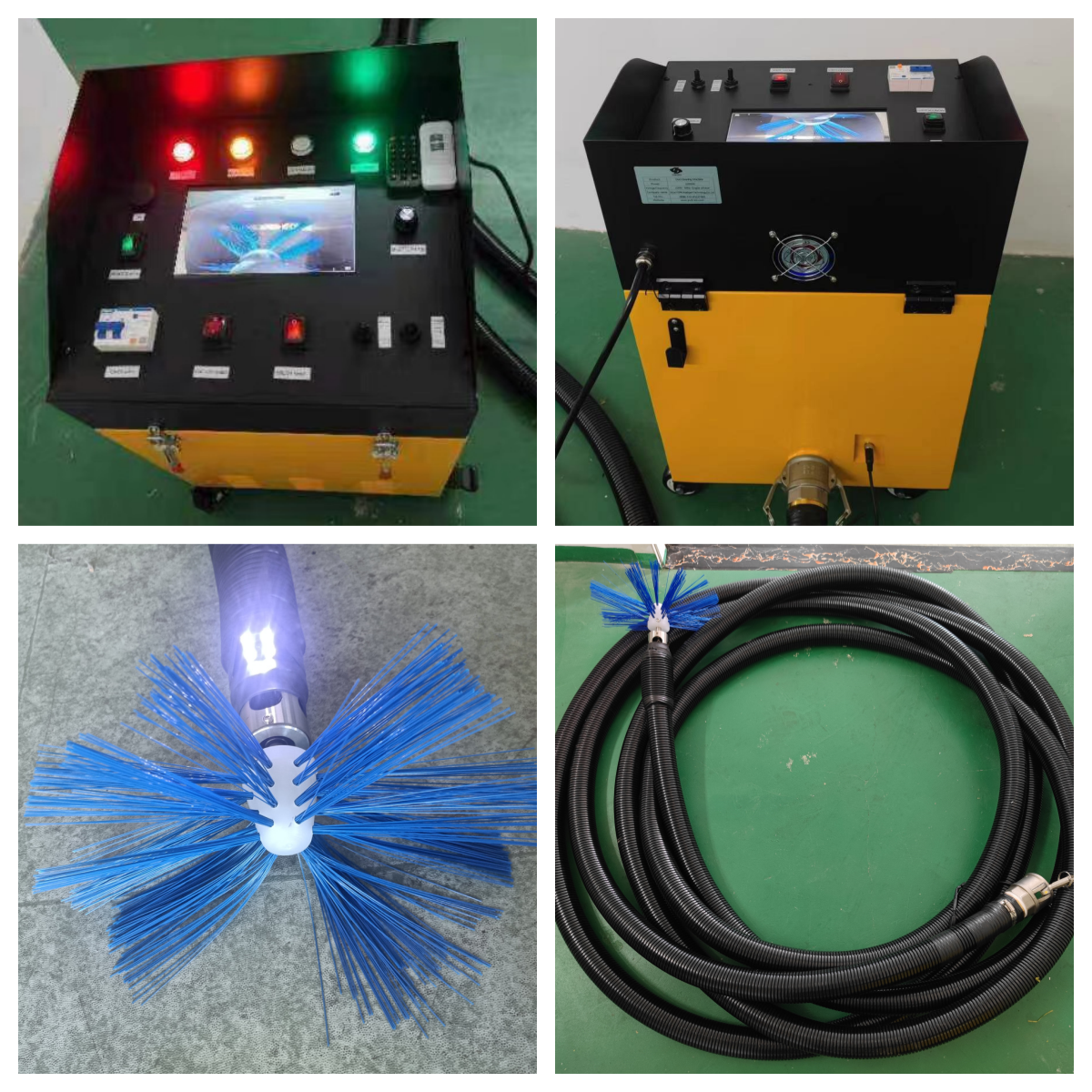 Best price duct cleaning brushing machine vacuum camera pipe ventilation cleaning machine