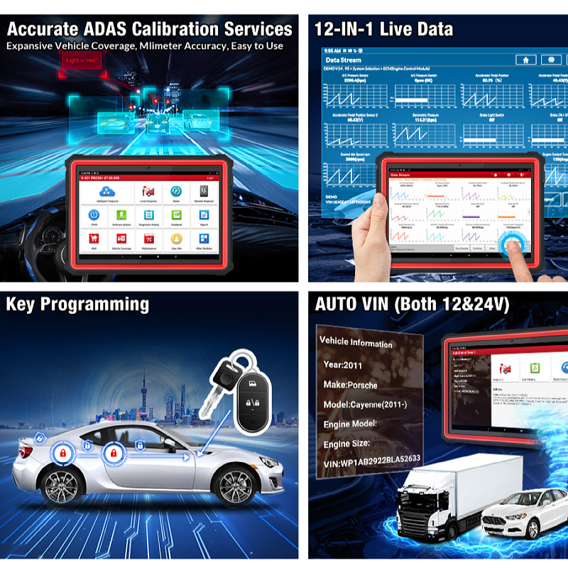 Launch Car Inspection Machine Auto ECU Programming Tool Fault Code Reader Car Tester Diagnostic Scanner