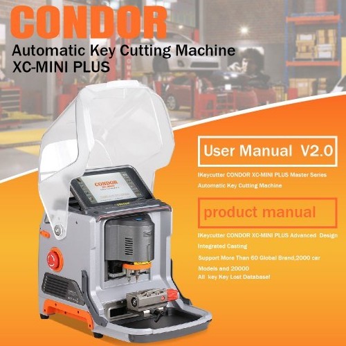 Self Service Fully Automatic Car Key Cutting And Programming Machine Xhorse Condor XC-Mini Plus Free Technical Support