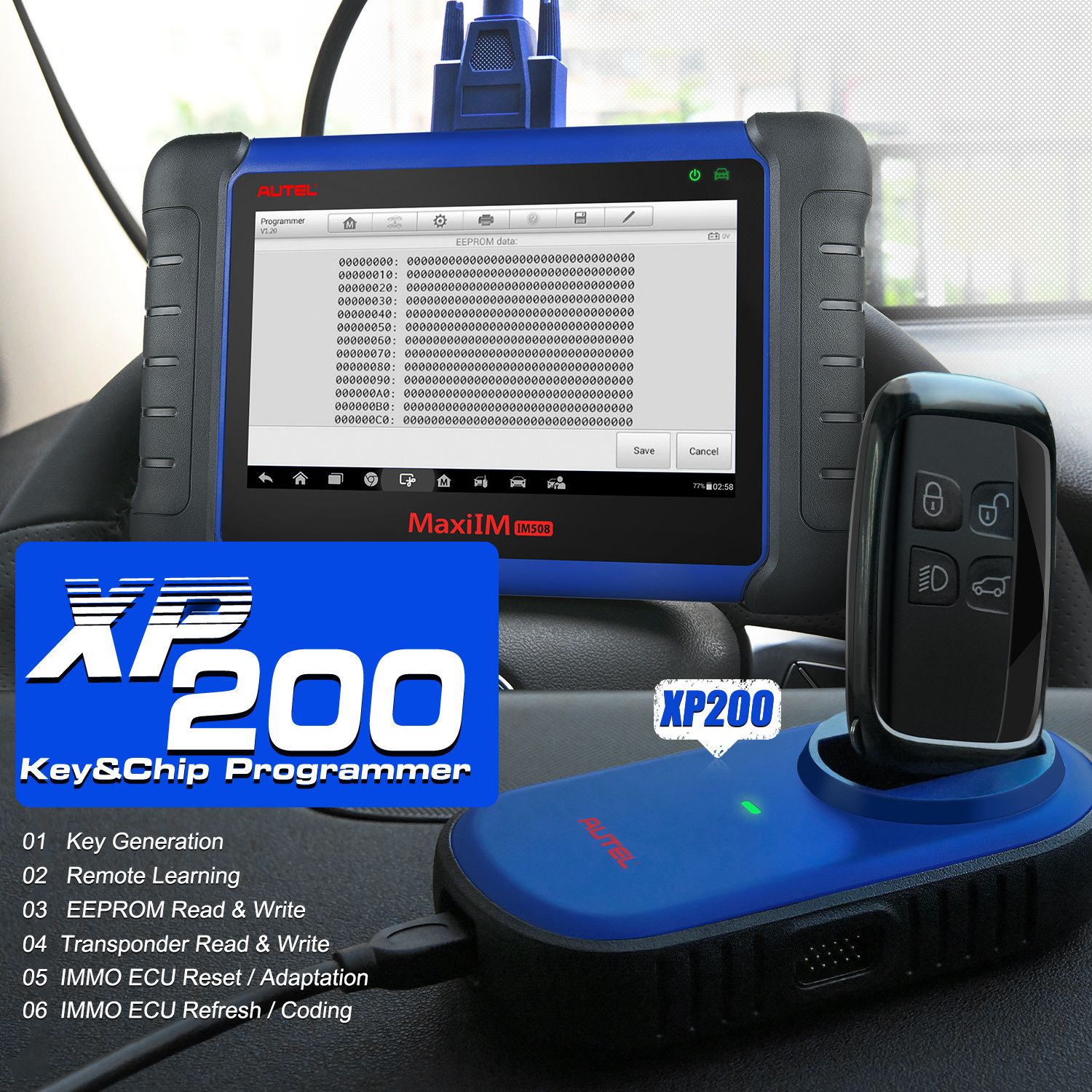 High Quality Autel MaxiIM IM508 xp400 pro auto scanner obd2 autel im508 IMMO all Key lost Reprogramming Auto Diagnostic scanner