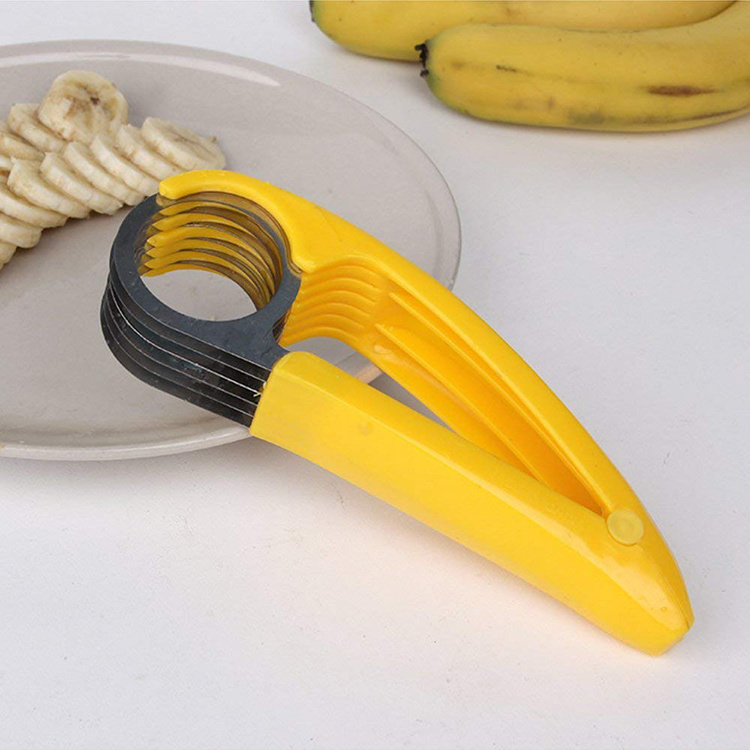 Stainless Steel Manual Banana Slicers Fruit Cutter Cucumber Chopper Salad blade Ham Sausage Slicer