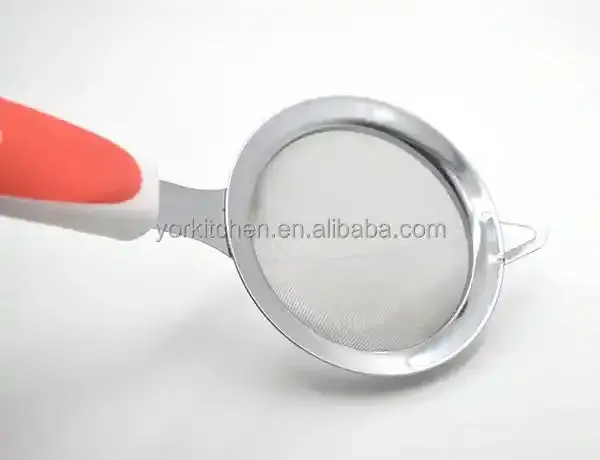 100% Food Grade Unique design handle stainless steel coffee strainer