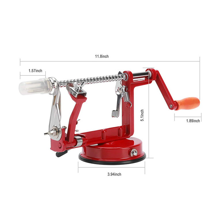 Stainless steel apple peeler Apple Peeler with Suction Base Apple Corer Slicer