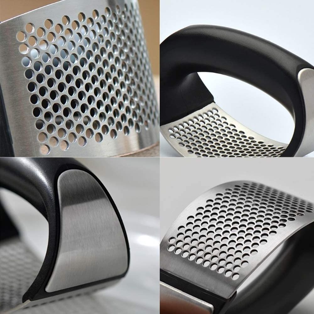 Ergonomic Design, Porous Surface, Dishwasher Safe Ginger Crusher Squeezer garlic press Rocker