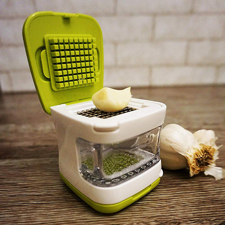 Stainless Steel 3-in-1 Garlic Cube Slicer Mini Garlic Press