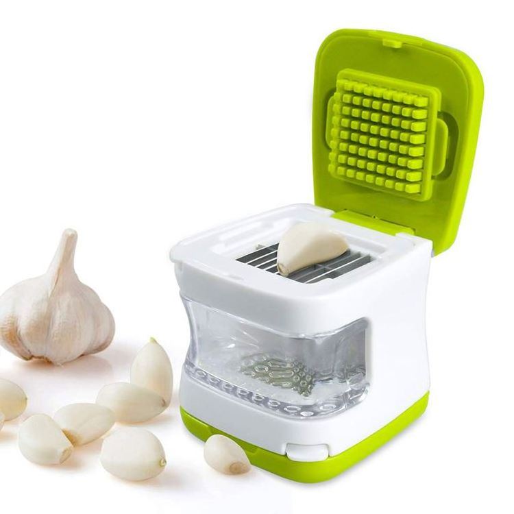 Garlic Press 3 in 1 Garlic Cube Slicer Chopper Crusher Dicer Easily Slice Garlic Premium Quality