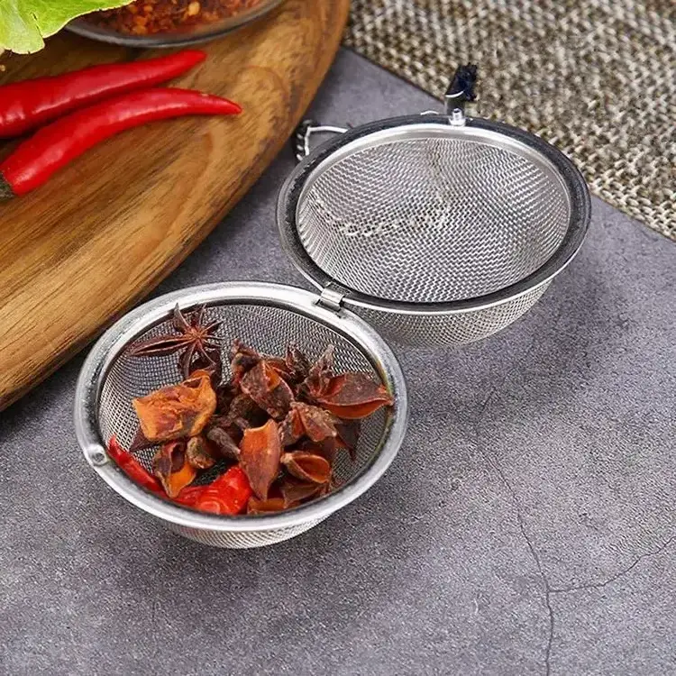 Tea Steeper, Stainless Steel Ball Mesh for Brew Fine Loose Mesh Tea Strainer