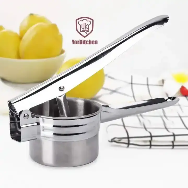 Potato Ricer Baby Strainer Fruit Masher and Food Press with Ergonomic Comfort Grip