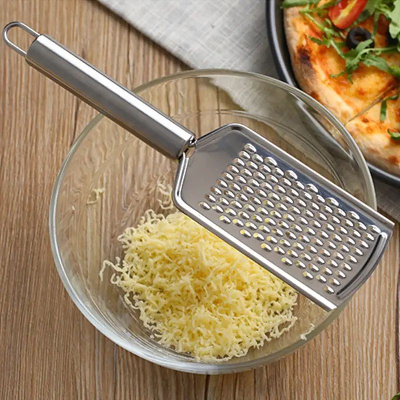 Multifunctional Stainless Steel Garlic Grater for Flat Ginger Chocolate Cheese Carrot Fruit Vegetable Shaving Tool