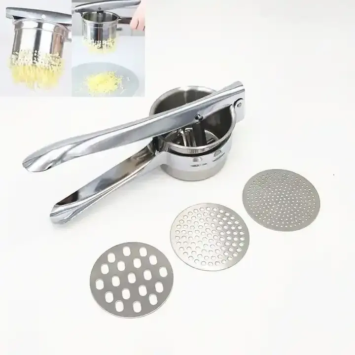 Potato Ricer Baby Strainer Fruit Masher and Food Press with Ergonomic Comfort Grip