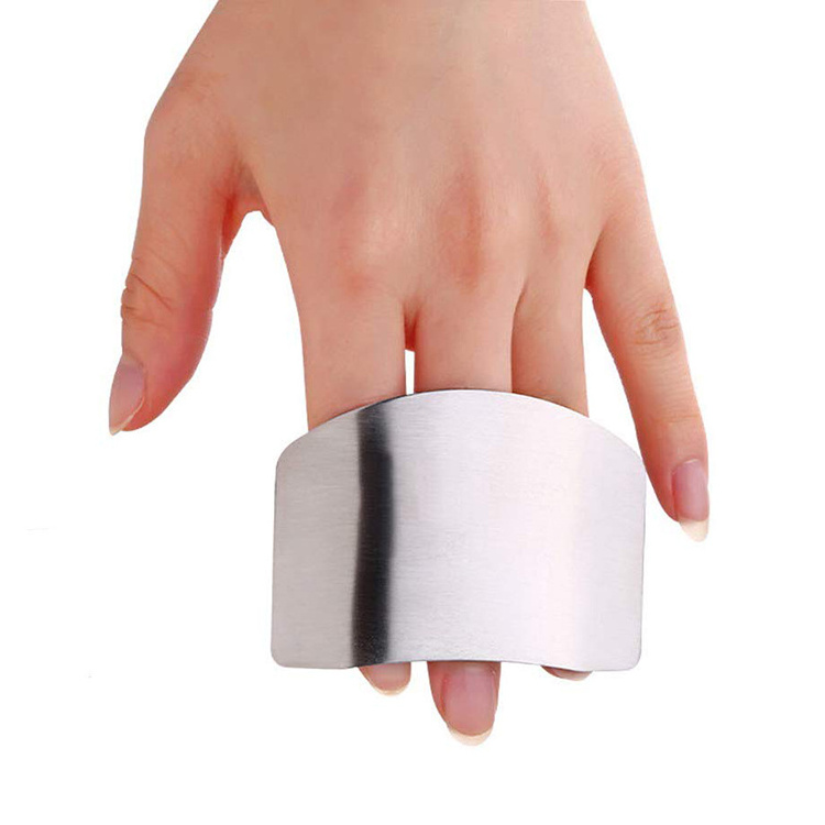 Stainless Steel Kitchen Cutting Chopping Finger Guard Protector Finger Guard for Slicing