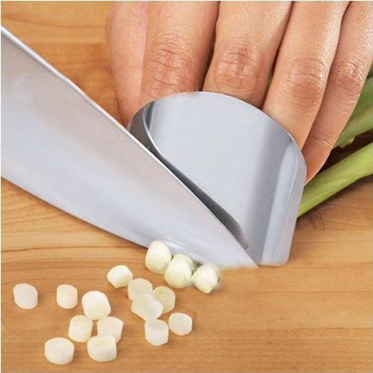 Stainless Steel Kitchen Cutting Chopping Finger Guard Protector Finger Guard for Slicing