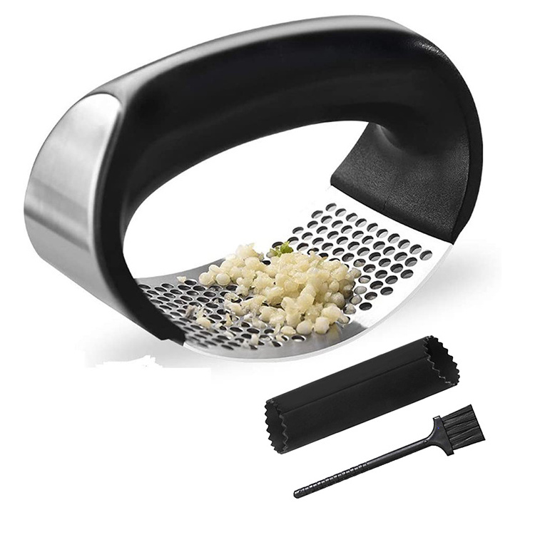 Ergonomic Design, Porous Surface, Dishwasher Safe Ginger Crusher Squeezer garlic press Rocker