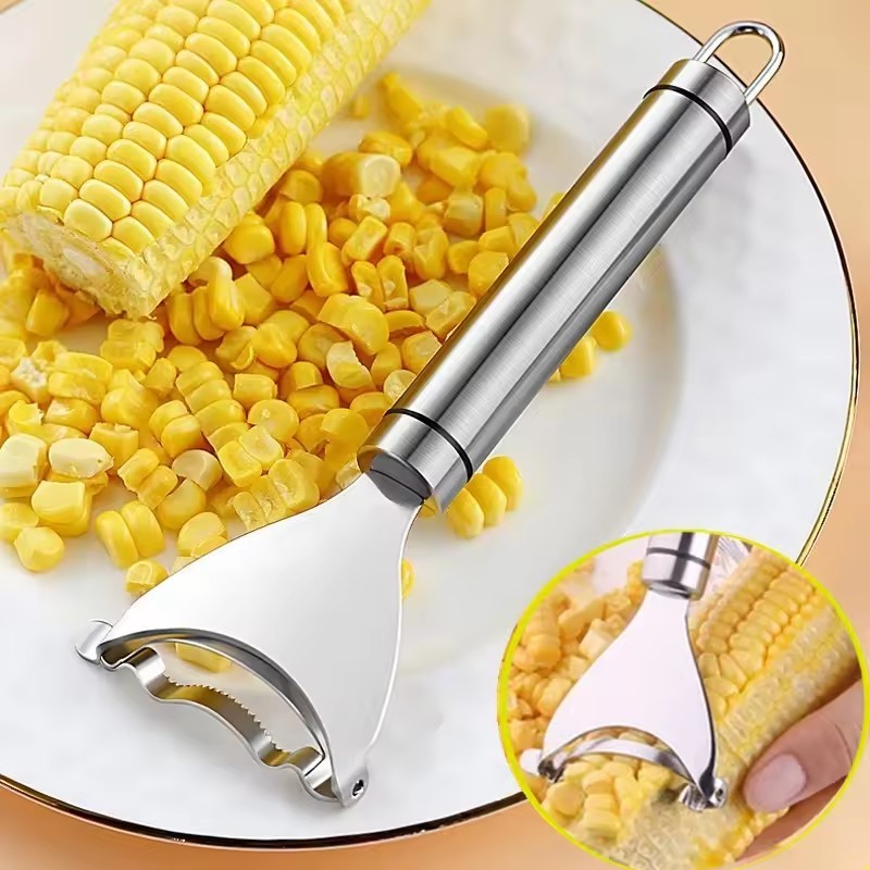 Hot Sale Fruit Vegetable Tools Corn Stripper Separator Peeler Tool Stainless Steel Gadget Cob Cutter Thresher Remover