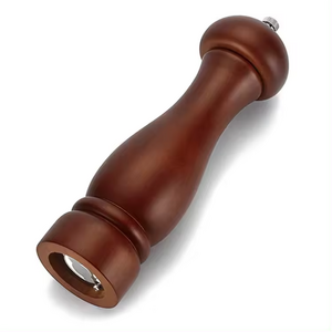 Wooden Salt& pepper Grinder Set Rubber Adjustable Ceramic Core Coarse Salt Solid Adjustable Coarseness Pepper Mill