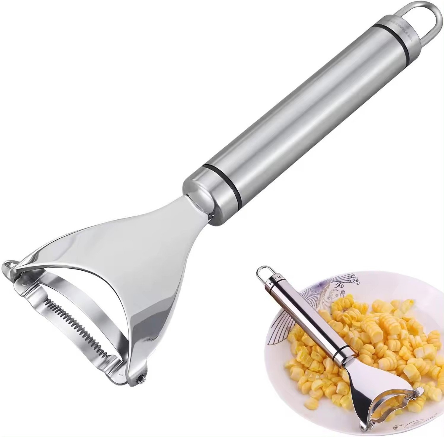 Hot Sale Fruit Vegetable Tools Corn Stripper Separator Peeler Tool Stainless Steel Gadget Cob Cutter Thresher Remover